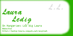 laura ledig business card